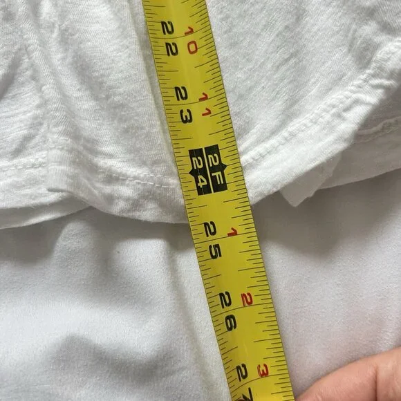 Anthropologie Womens XSP White Flowy Tank Top Sleeveless Summer 100% Cotton - Picture 7 of 7